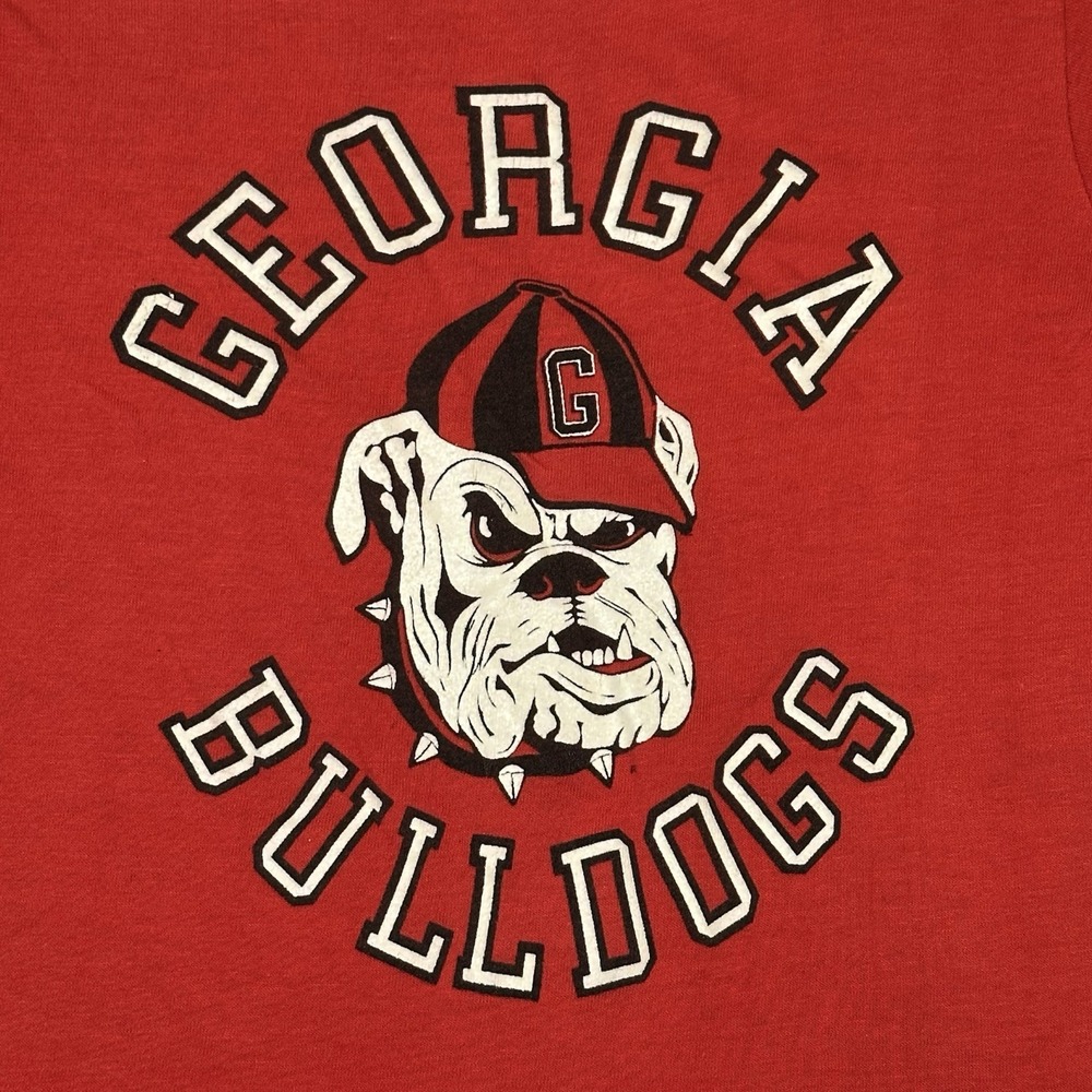 Vintage 80s Georgia Bulldogs "UGA"‎ Youth Tshirt Size M 10/12  Ebert Sportswear - Picture 6 of 6